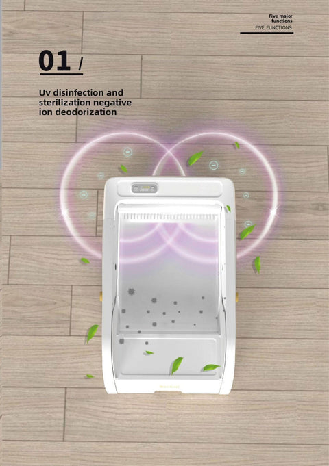 No Scooping Cat Litter Pan APP Controlled Large Semi Enclosed - petsbene