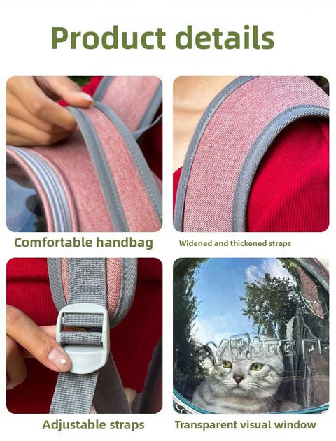 Outdoor Large Cat Carrier Backpack Airplane Approved Ventilated Pet Bag - petsbene