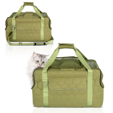 Breathable Cat Backpack Expandable Dog Carrier Portable Pet Cage - petsbene