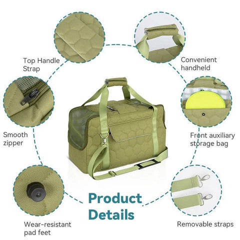 Breathable Cat Backpack Expandable Dog Carrier Portable Pet Cage - petsbene