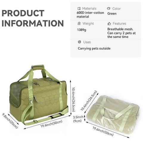 Breathable Cat Backpack Expandable Dog Carrier Portable Pet Cage - petsbene