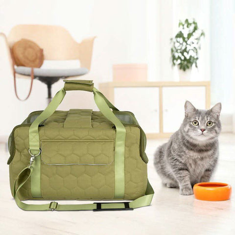 Breathable Cat Backpack Expandable Dog Carrier Portable Pet Cage - petsbene