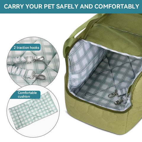 Breathable Cat Backpack Expandable Dog Carrier Portable Pet Cage - petsbene