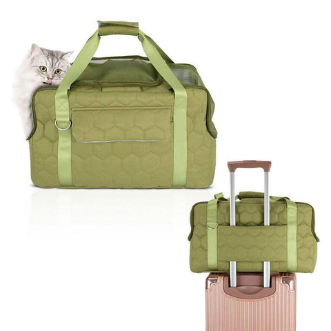 Breathable Cat Backpack Expandable Dog Carrier Portable Pet Cage - petsbene