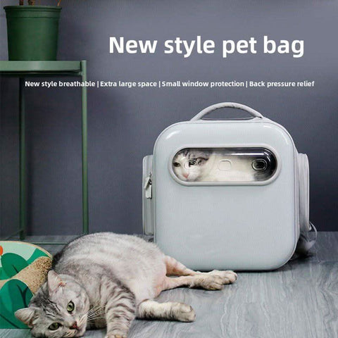 Breathable Pet Space Capsule Carrier Large Portable Backpack Approved for Travel - petsbene