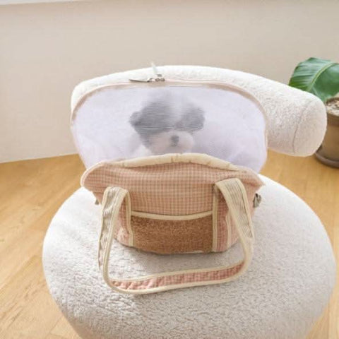 Dog Cat Outing Portable Bag Small Pet Carrier Shoulder Handbag Korean Style - petsbene