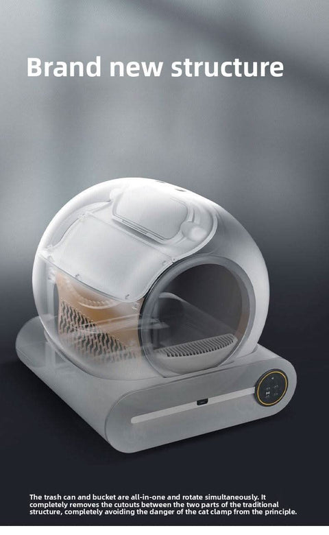 Automatic Extra Large Cat Litter Box Smart Toilet - petsbene