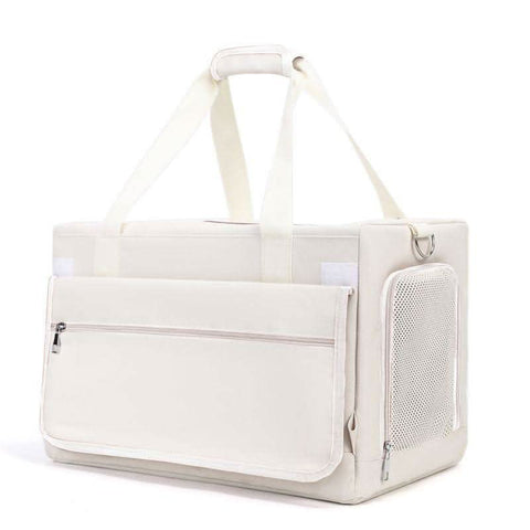 Pet Trolley Case Double Layer Bus Cat Bag Cat Push Pull Box Large Capacity Two Spring Summer Breathable Dog Handbag - petsbene