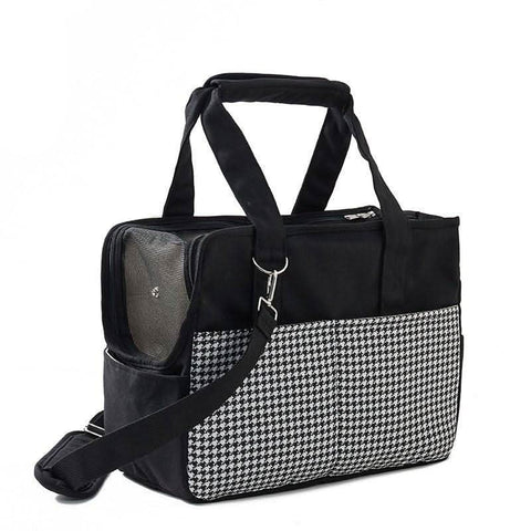 Canvas Cat Carrier Portable Small Dog Bag Handheld Lightweight Cotton Pet Pouch - petsbene