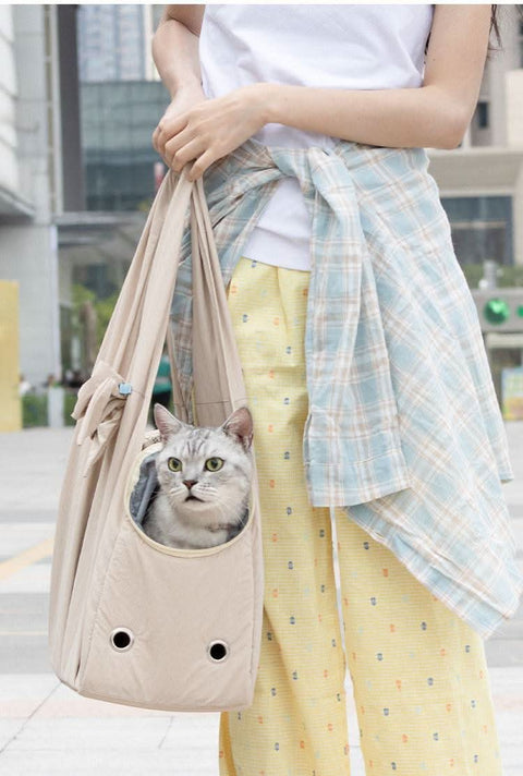 Stylish portable pet backpack high capacity dog cat carrier bag - petsbene