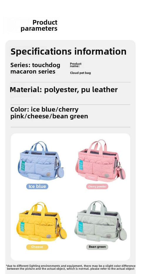 Stylish Dog Cat Carrier Large Capacity Cat Cage Backpack Pet Bag for Outdoor Trips - petsbene