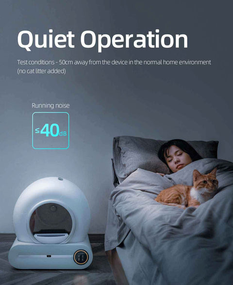 Auto Extra Large Cat Litter Box Intelligent Self Cleaning - petsbene