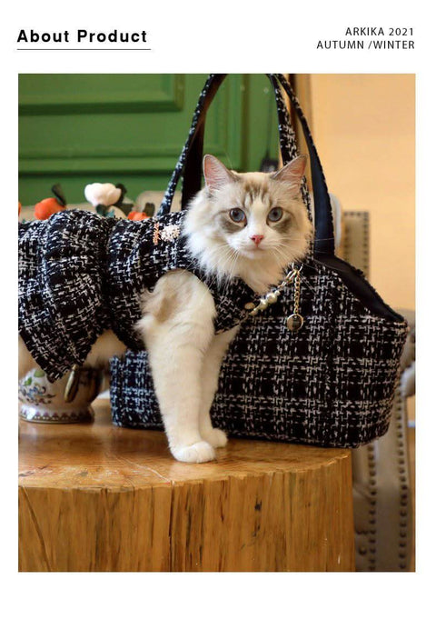 Chic Pet Carrier for Cats and Small Dogs Portable Single Shoulder Bag - petsbene