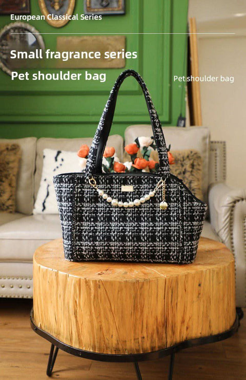Chic Pet Carrier for Cats and Small Dogs Portable Single Shoulder Bag - petsbene