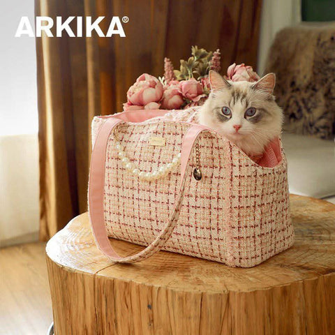Chic Pet Carrier for Cats and Small Dogs Portable Single Shoulder Bag - petsbene