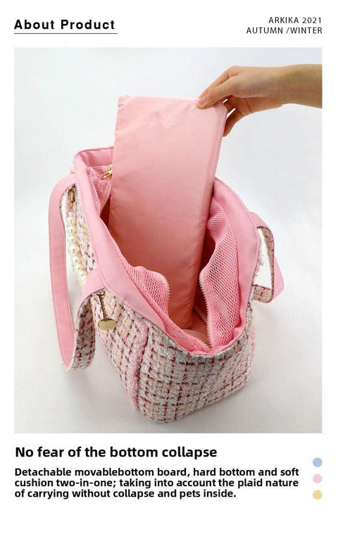 Chic Pet Carrier for Cats and Small Dogs Portable Single Shoulder Bag - petsbene