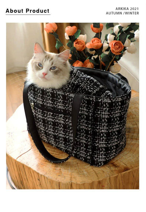 Chic Pet Carrier for Cats and Small Dogs Portable Single Shoulder Bag - petsbene