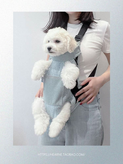 Dog outdoor backpack pet carrier small puppy cat bag - petsbene