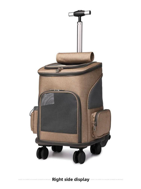 Airline Approved Large Capacity Pet Carrier Luggage Portable Cat Backpack Breathable Foldable Dual Use - petsbene