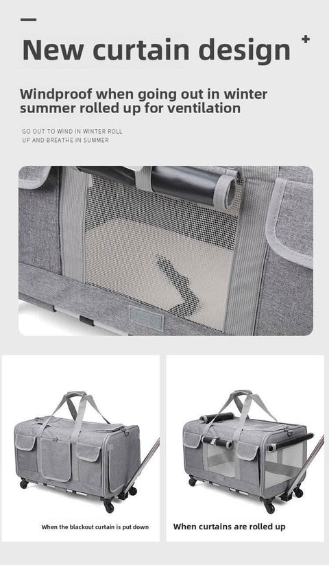 Airline Approved Portable Cat Carrier New Pet Suitcase - petsbene