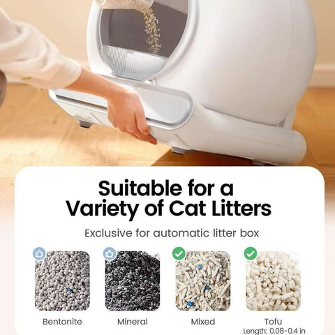 Smart litter box controlled by app, automatic large capacity - petsbene