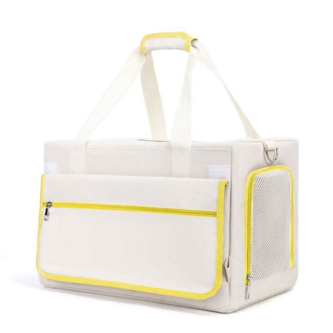 Pet Trolley Case Double Layer Bus Cat Bag Cat Push Pull Box Large Capacity Two Spring Summer Breathable Dog Handbag - petsbene