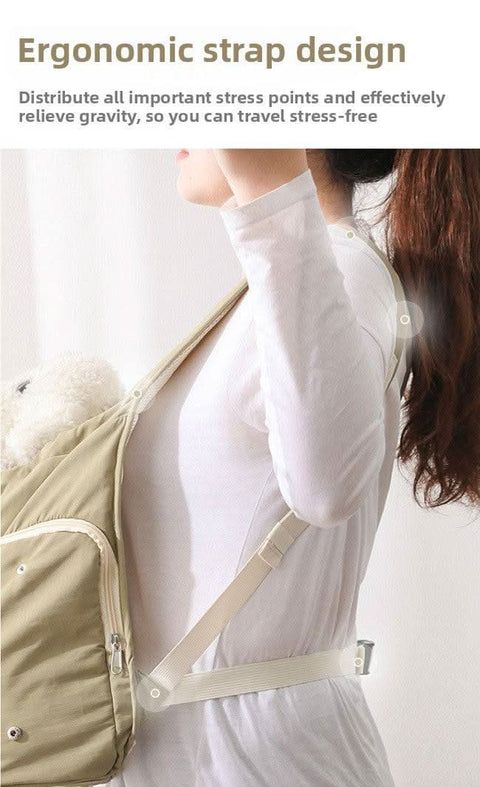 Portable PET backpack dog cat carrier outdoor travel bag - petsbene