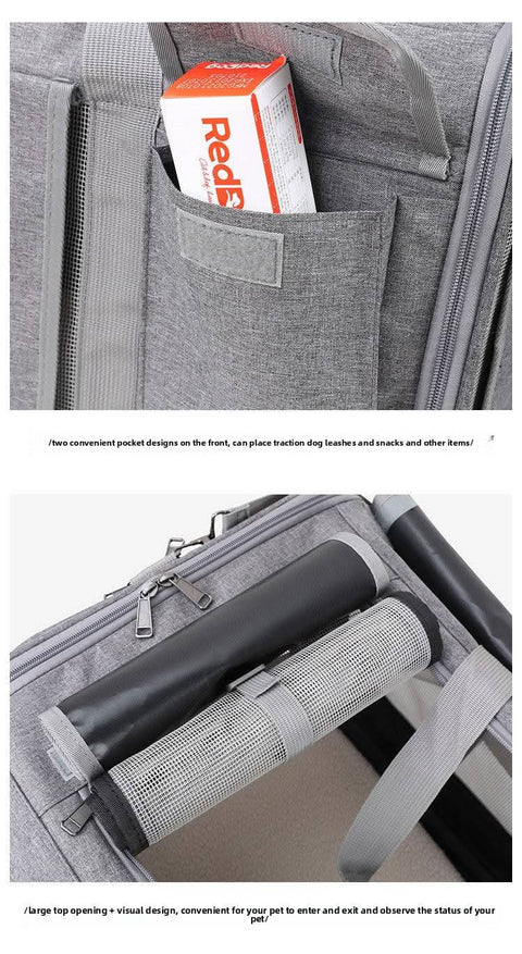 Airline Approved Portable Cat Carrier New Pet Suitcase - petsbene
