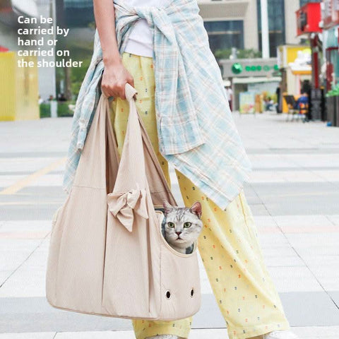 Stylish portable pet backpack high capacity dog cat carrier bag - petsbene