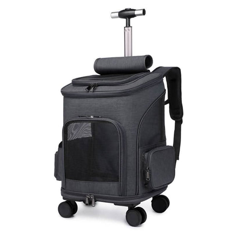 Airline Approved Large Capacity Pet Carrier Luggage Portable Cat Backpack Breathable Foldable Dual Use - petsbene