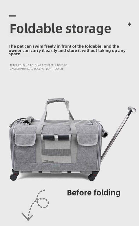 Airline Approved Portable Cat Carrier New Pet Suitcase - petsbene