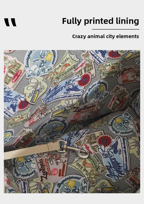 Crazy Animal City Pet Dog Large Capacity Portable Backpack - petsbene