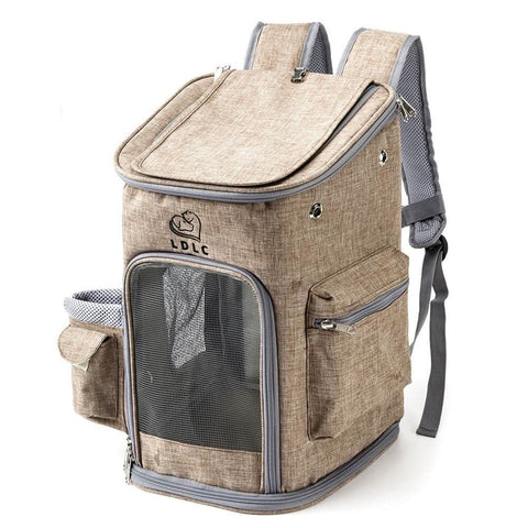 Large Cat Backpack for Two Cats Foldable Pet Airline Approved - petsbene