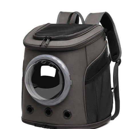 Foldable cat backpack pet carrier outdoor space capsule dog bag air travel - petsbene