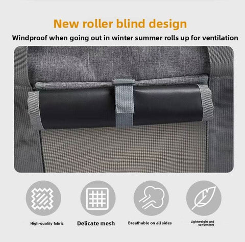 New Cat Travel Bag Portable Pet Suitcase Detachable Wheels Breathable - petsbene