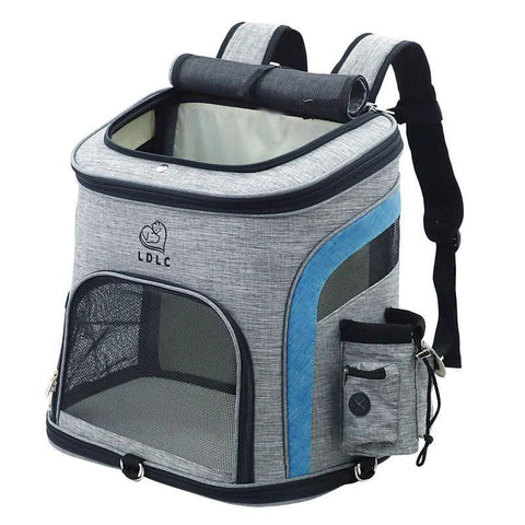 Pet Backpack Dual Shoulder Oxford Fabric Portable Cat Dog Carrier - petsbene