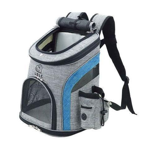Pet Backpack Dual Shoulder Oxford Fabric Portable Cat Dog Carrier - petsbene