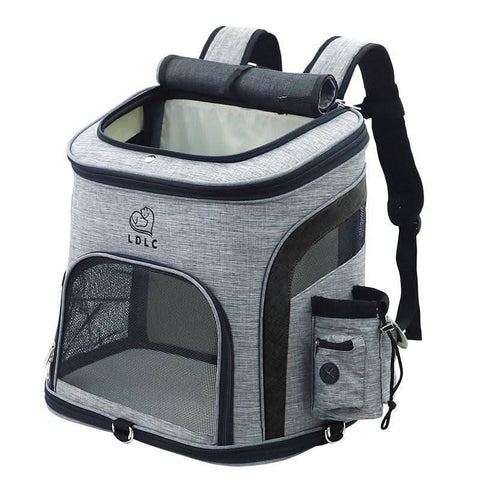 Pet Backpack Dual Shoulder Oxford Fabric Portable Cat Dog Carrier - petsbene