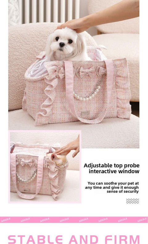 Portable Cat Backpack Breathable Anti Stress for Small Pets - petsbene