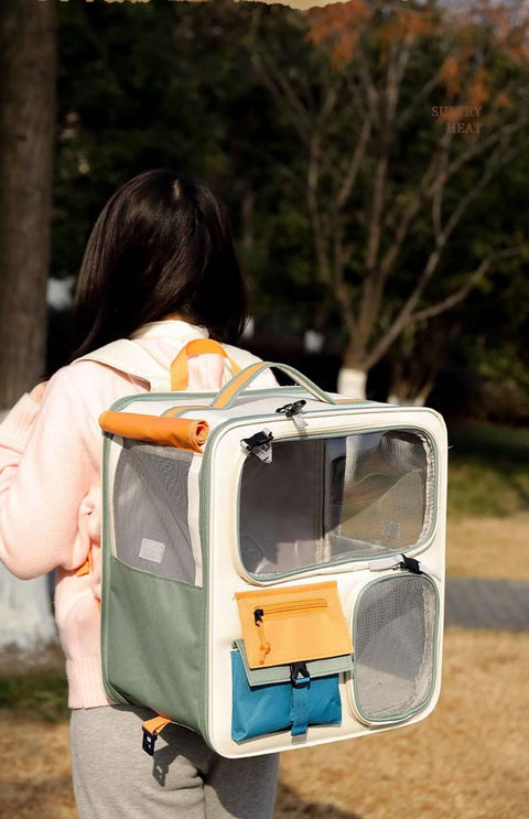 Portable Cat Carrier Backpack Large Capacity - petsbene