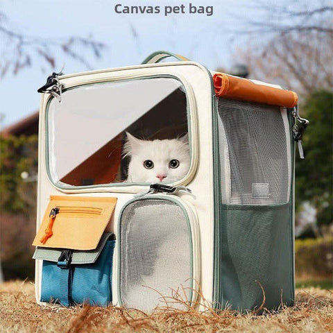 Portable Cat Carrier Backpack Large Capacity - petsbene