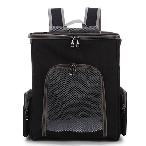 Portable PET Backpack Foldable Dogs and Cats Strap Travel Flight Case - petsbene