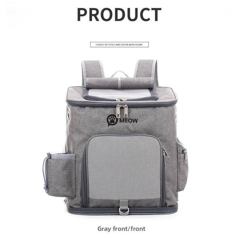 Portable PET Backpack Foldable Dogs and Cats Strap Travel Flight Case - petsbene
