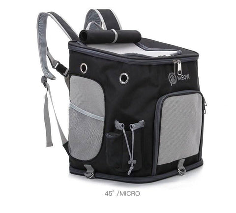 Portable PET Backpack Foldable Dogs and Cats Strap Travel Flight Case - petsbene