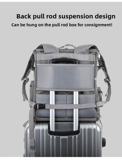 Portable PET Backpack Foldable Dogs and Cats Strap Travel Flight Case - petsbene