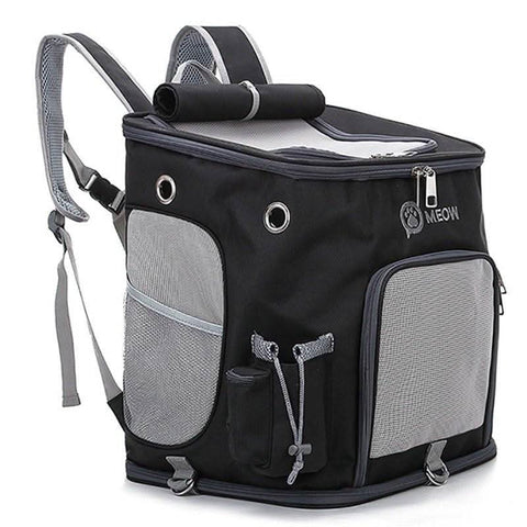 Portable PET Backpack Foldable Dogs and Cats Strap Travel Flight Case - petsbene