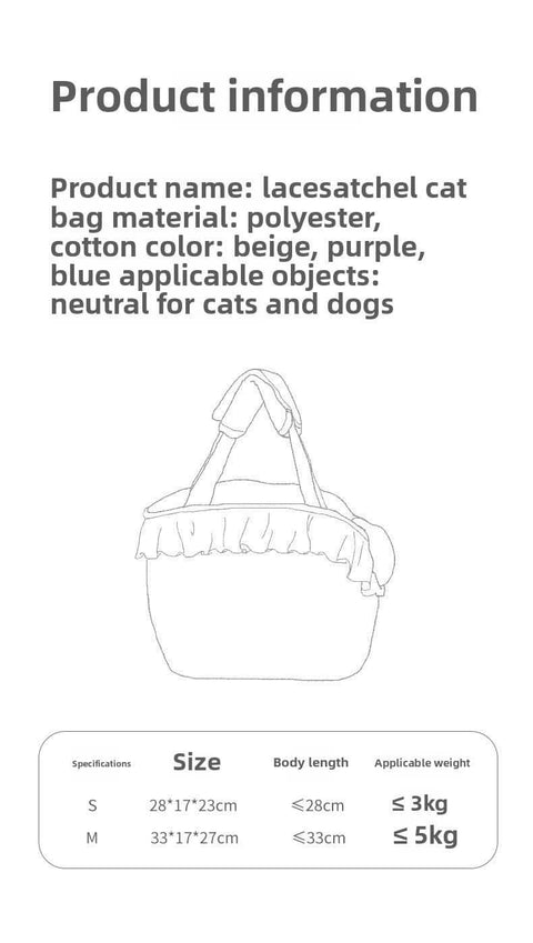 Portable Pet Carrier Bag for Cats Dogs Small Medium Breeds - petsbene