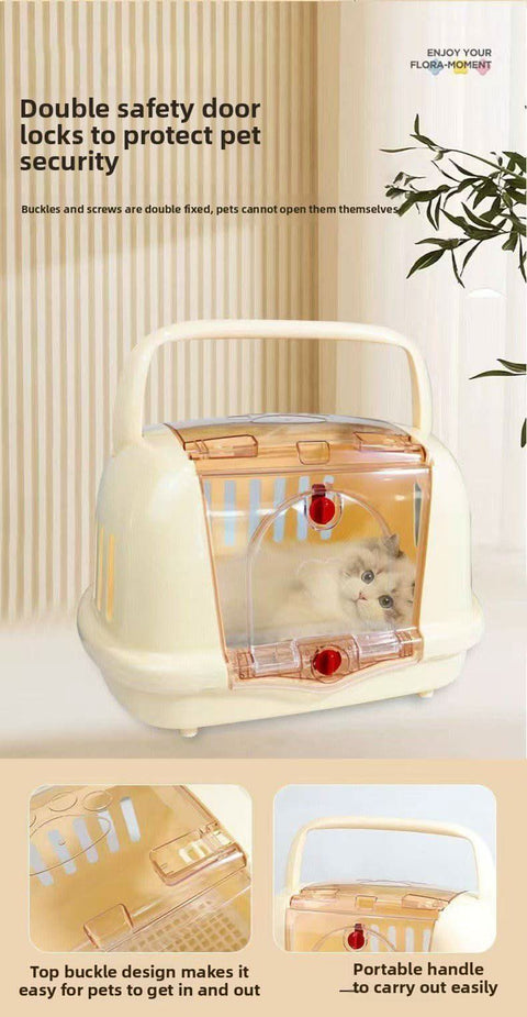 Portable Pet Carrier for Cats Small Dogs - petsbene
