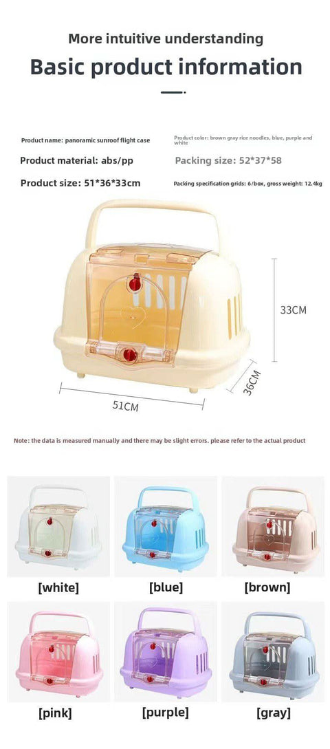 Portable Pet Carrier for Cats Small Dogs - petsbene