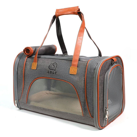 Portable Pet Carrier for Travel Foldable Cat Carrier Bag Approved by Airlines - petsbene